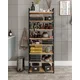 Hanah Home Višenamenska polica Bathroom 8, Hrast-crna