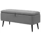 Homestar Shranjevalna klop 102x40x44 cm siva