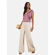 love & roses Bluza lila/naravno bela