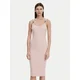 MICHAEL Michael Kors Pletena obleka MT482IL33D Roza Slim Fit