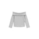 WE Fashion Majica svetlo siva