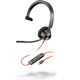 HP Poly Blackwire 3310 Monaural USB-C Headset +USB-C/A, Black ( 8X215AA )