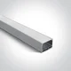 ALUMINIJASTI PROFIL ZA LED TRAK/7880,7885/2m/ S KONČNIMI POKROVI/D.50mm/ZA NADGRADNJO DM7912A/AL