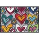 wash+dry PREDPRAŽNIK With Love, all things are possible 40/60 cm potiskano siva