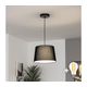 Brilagi - LED luster na sajli CERIA 1xE27/40W/230V prečnik 30 cm crna