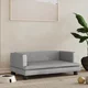 shumee vidaXL Pasja postelja svetlo siva 80x45x30 cm žamet