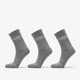 Nogavice Footshop Basic Crew Socks 3-Pack Grey 43-46