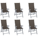 Shumee Vrtni stoli 6 kosov z blazinami trden akacijev les, (20658452)