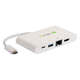 Techly USB-C do 4K HDMI, Gigabit RJ45, USB-A in USB-C PD 60W Adapter - Vse-v-enem rešitev za povezovanje in napajanje napravi.