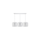 Luster na sajli CORAL 3xE27/60W/230V bela