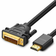 CABLE HDMI - DVI UGREEN 4K 1M (BLACK)