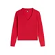 Tommy Jeans Pulover ESSENTIAL rdeča