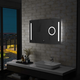 VIDAXL kopalniško LED stensko ogledalo s senzorjem na dotik (100x60cm)