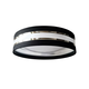 LED plafonsko svetlo CORAL LED/24W/230V crno/srebrno