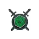 shumee Kovinski RPG DND pin - K20 ščit