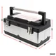 Inox+ pvc velik kovček za orodje z organizatorjem