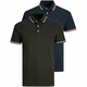 Jack&Jones 2 PAKET - moška polo triko JJEPAULOS Slim Fit 12191216 Navy Blaze r Forest Night (PLAY1) (Velikost S)