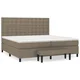 vidaXL vidaXL Box spring postelja z vzmetnico taupe 200x200 cm blago, (20896677)