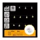 Aigostar - LED spoljašnji božićni lanac 100xLED/8 funkcija 3xAA 10m IP44 topla bela zvezde