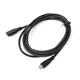 Kabl Type C M to Type C Z, 2m, JWD, Crni