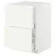 METOD / MAXIMERA Pod.element sudop. i 2front/2fioke, bela/Vallstena bela, 60x60 cm