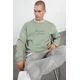 Trendyol Mint Oversize/Wide Cut Text Embroidered Crew Neck Sweatshirt