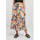 Womens satin midi skirt AOP magicmangoabstract