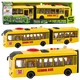 slomart LEAN TOYS Zglobni šolski avtobus 1:16, rumen, obračalna kolesa