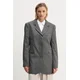 Suknjič s primesjo volne Remain Boxy Blazer