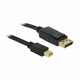 Delock kabel DisplayPort mini (muški) na Displayport (muški), 3 metra