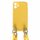 Silikonska maska za iPhone 11 Canary s narukvicom za prenošenje - yellow
