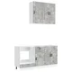 Kuhinjska jedinica PORTO 5 pcs Betonska siva Konstruirano drvo