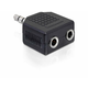 adapter DELOCK, 3.5 mm stereo audio jack (M) na 2x 3.5 mm stereo audio jack (Ž)