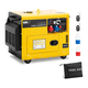 MSW Dizelski generator - 5100 / 6000 W - 16 L - 240/400 V - mobilni - AVR - Euro 5