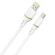 DUDAO Silikonski kabel USB-A – USB-C 5 A, 1 m – bel