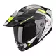 Enduro preklopna motoristična čelada Scorpion ADX-2 Galane, črna/siva/rumena