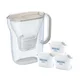 Brita Style Essential vrč za filtriranje vode + 3 filtri Maxtra Pro Pure Performance, peščena barva