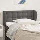 Uzglavlje s ušima sivo 103x23x78/88 cm od umjetne kože