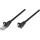 Intellinet RJ45 omrežni priključni kabel CAT 6 S/STP [1x RJ45-vtič - 1x RJ45-vtič] 2 m črn pozlačeni zatiči Intell