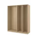 PAX 3 okvira garderobera, belo b. im. hrastovine, 200x58x236 cm