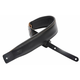 Levys DM1PD Padded Leather Guitar Strap, Black