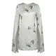 Radwa Bluza RADWA Floral-Print Top temno siva