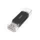 HAMA čitač kartica USB, OTG, USB-A + Micro-USB, USB 2.0, SD/microSD