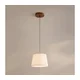 Luster na sajli AIDA 1xE27/15W/230V, prečnik 25 cm, hrast/krem