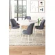 Hanah Home Set Trpezarijski sto i 4 stolice, Sivo-beli