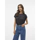 VERO MODA Majica VMLAVA  črna / srebrna