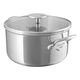 Lonec MCOOK, 20 cm, 3,3 l, s steklenim pokrovom, Mauviel