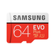 SAMSUNG spominska kartica MICRO SDXC 64GB EVO Plus + SD adapter