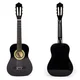 ECO TOYS Velika drvena gitara za decu, Crna