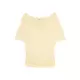 Bershka Majica svetlo rumena
